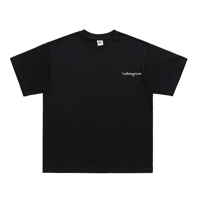 3D letter printing short sleeve unisex loose T-shirt for men 1