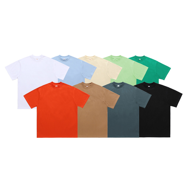 Cool short-sleeved loose basic base T-shirt for men 23