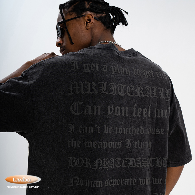 Foam printed short sleeve T-shirt man 33