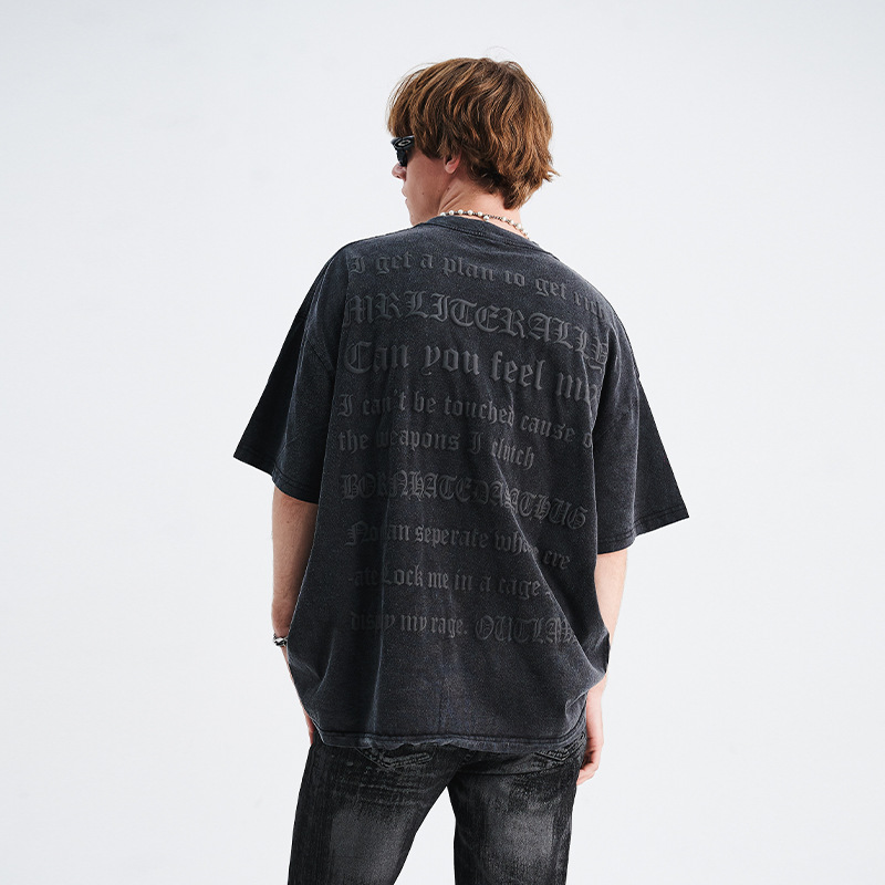 Foam printed short sleeve T-shirt man 33