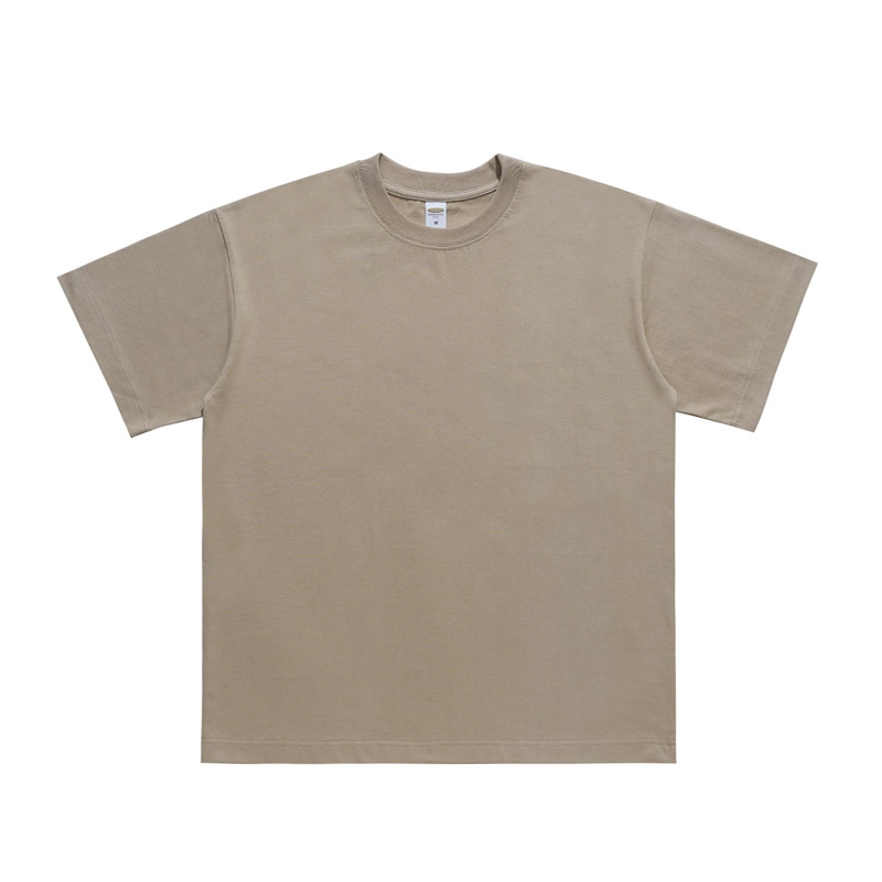 Normal neckline short-sleeved loose basic T-shirt 19