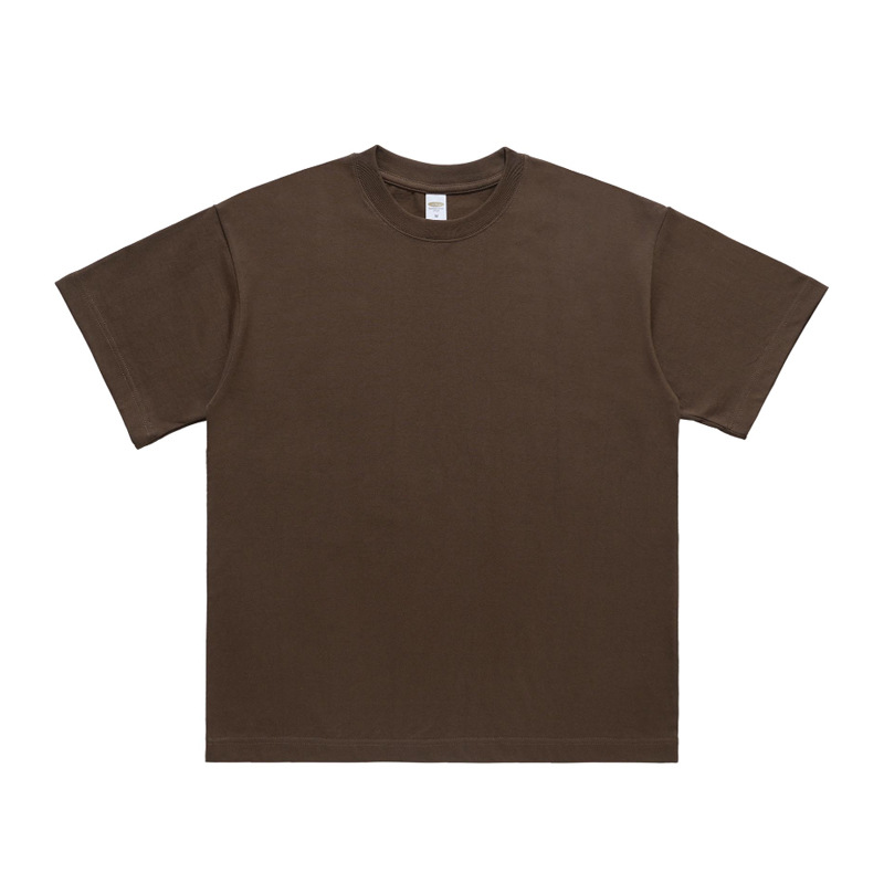 Normal neckline short-sleeved loose basic T-shirt 19
