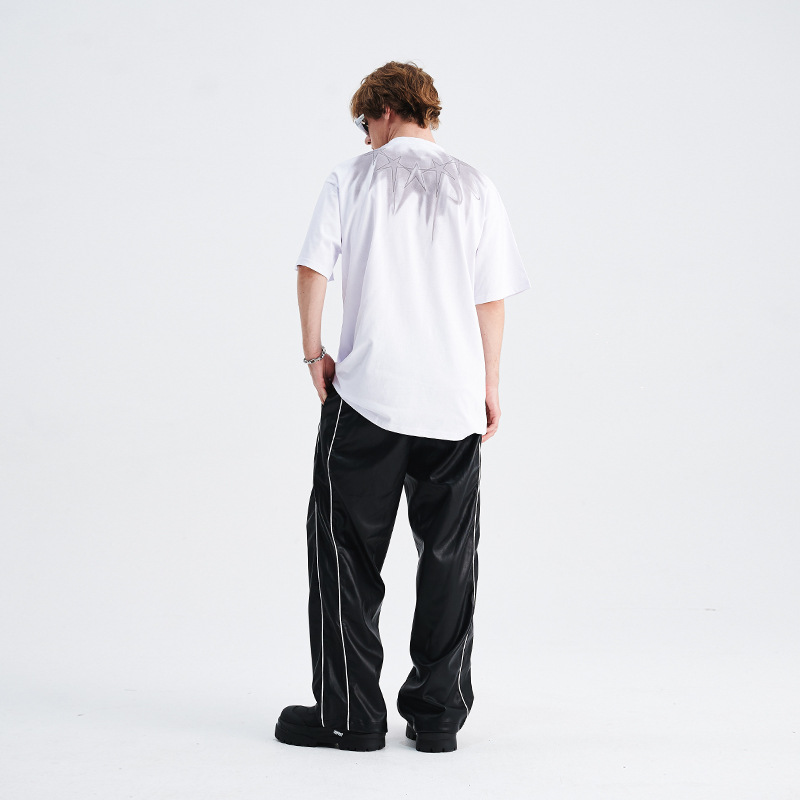 American five-star collar printed T-shirt 82
