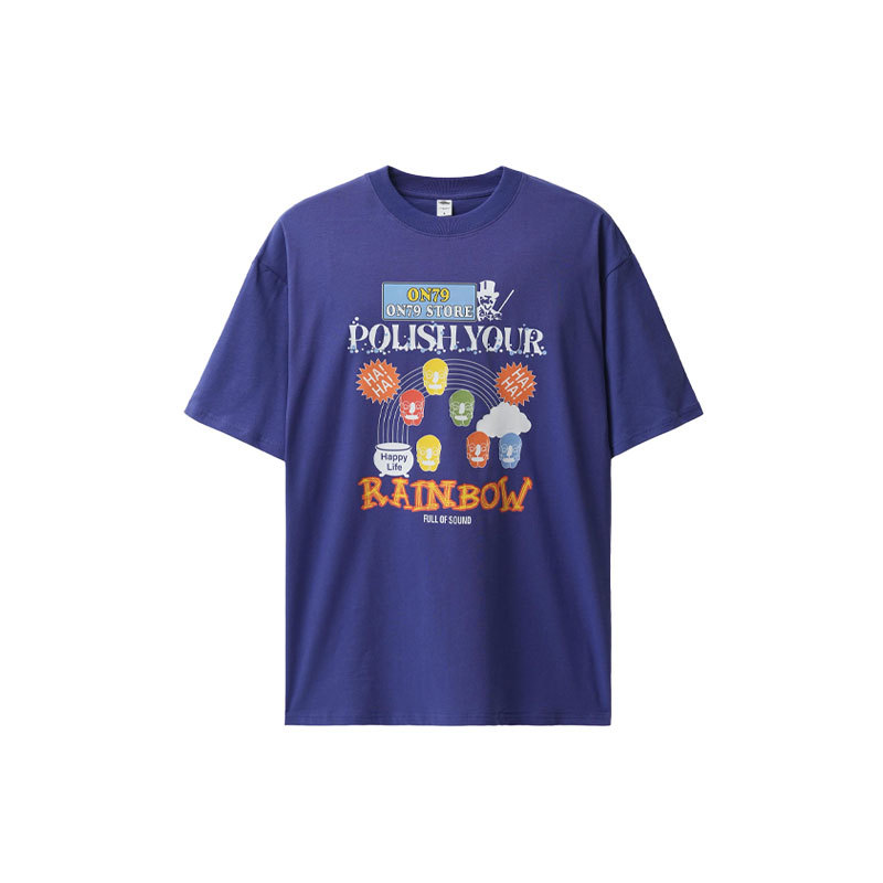 American skull cartoon print short sleeves 71