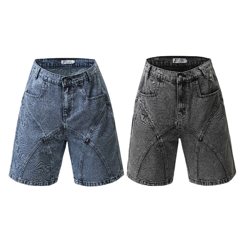 American style retro washed casual trousers 65