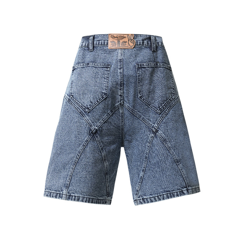 American style retro washed casual trousers 65