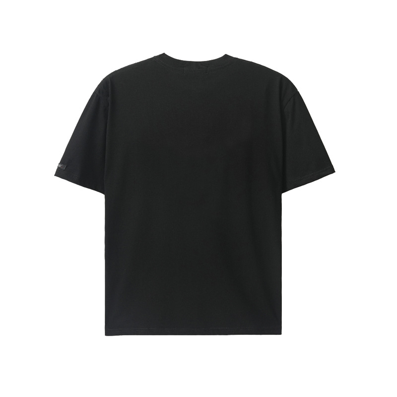 Sumo clock print loose short-sleeved cotton T-shirt 57