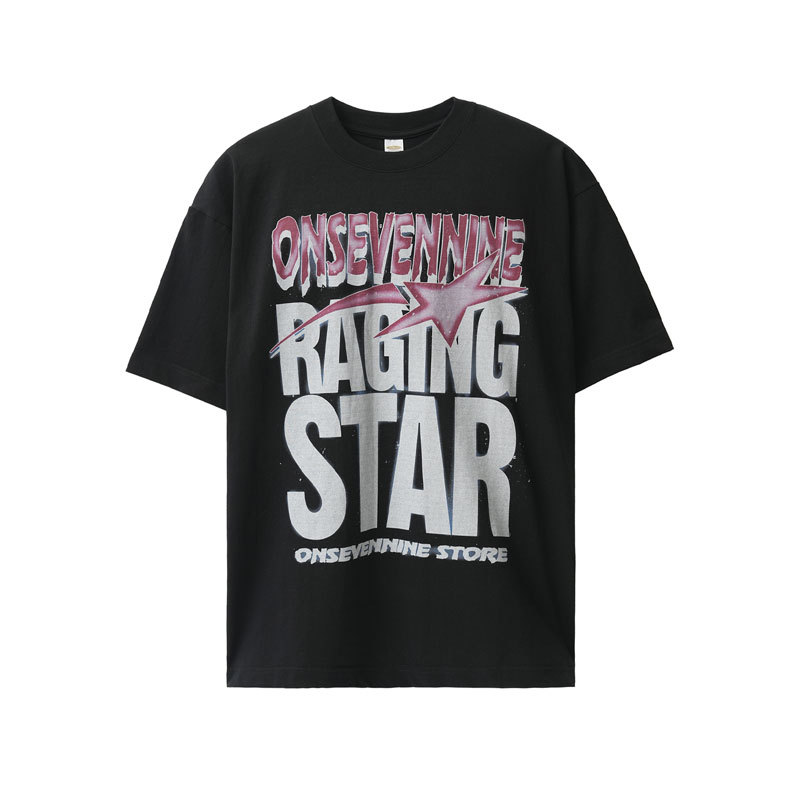 Printed hip-hop high street loose T-shirt 38