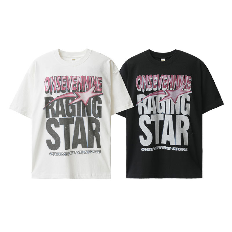 Printed hip-hop high street loose T-shirt 38