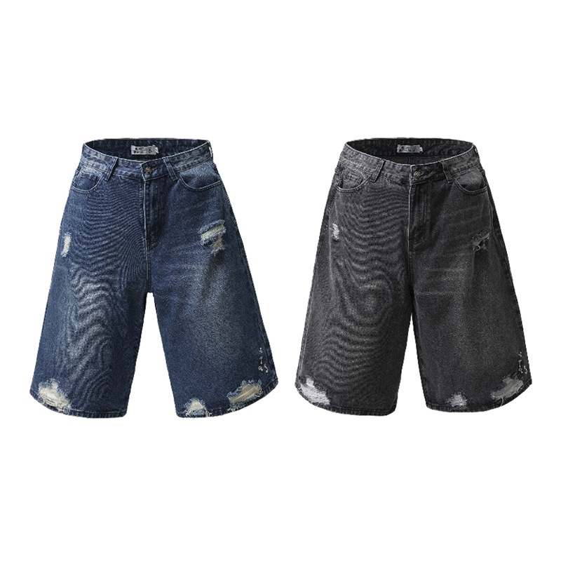 Destroyed ripped loose casual pants 59