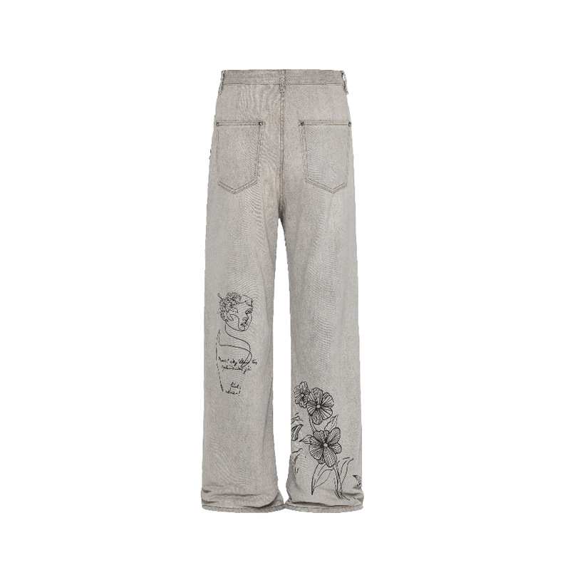 men's retro straight jeans 45