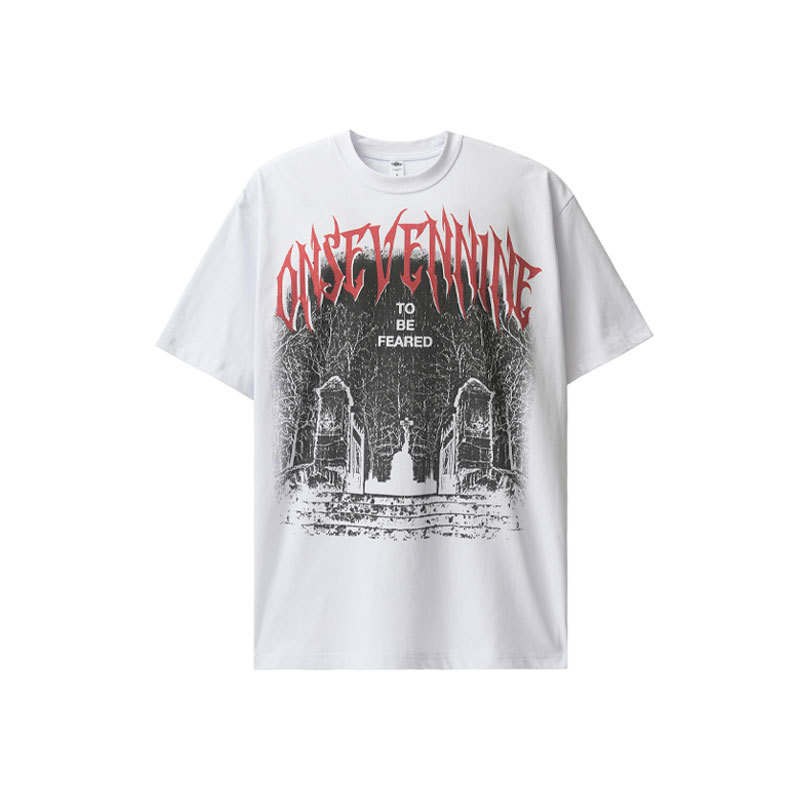 Pure cotton Nordic round neck loose T-shirt for men 61