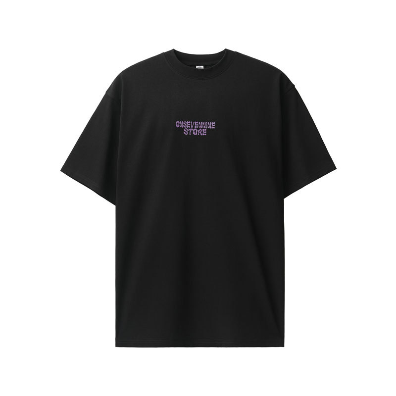 Red Purple Heart Little Flame Short Sleeve Men 42