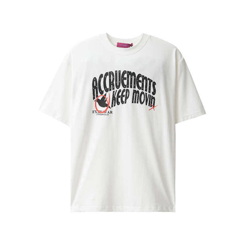 Letter short-sleeved T-shirt spring top 108