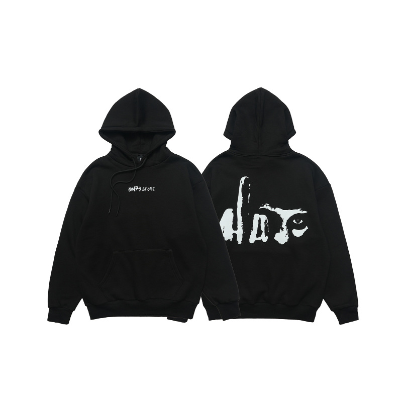 men's loose fleece hooded sweatshirt 88