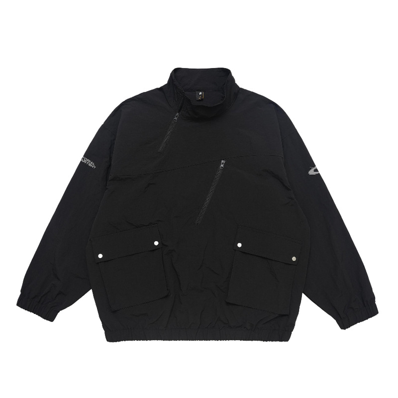 Outdoor double pocket pullover windproof work jacket 120