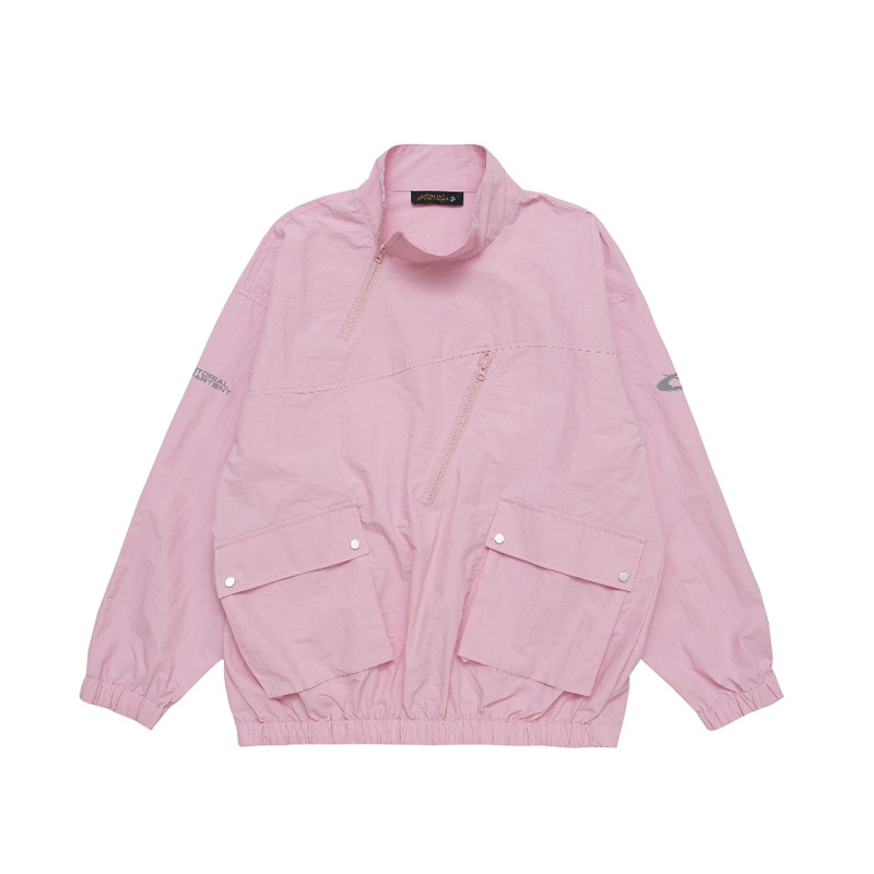 Outdoor double pocket pullover windproof work jacket 120