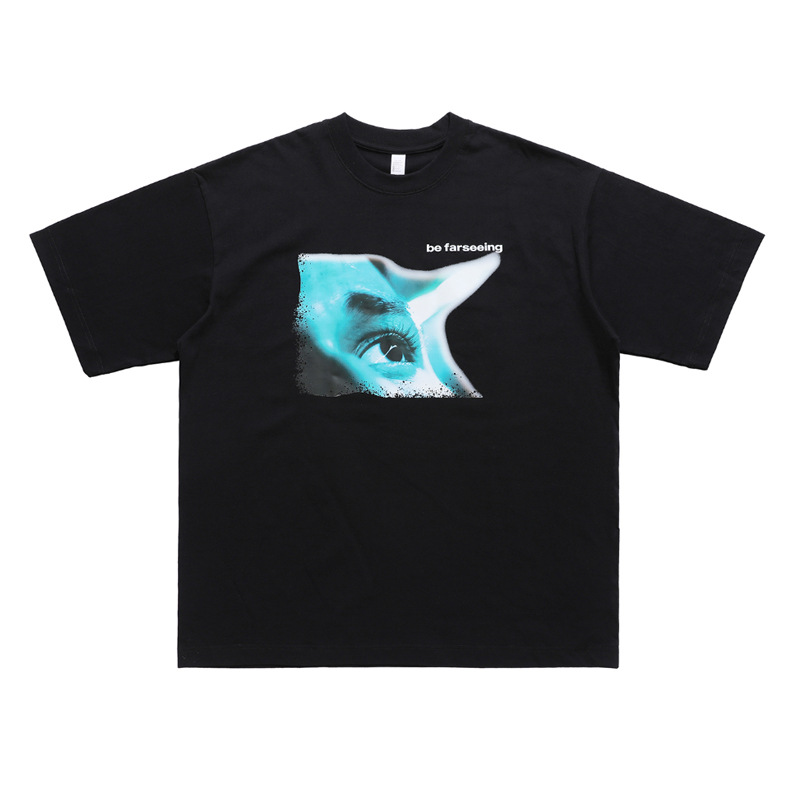 Printed round neck seamless couple T-shirt 98