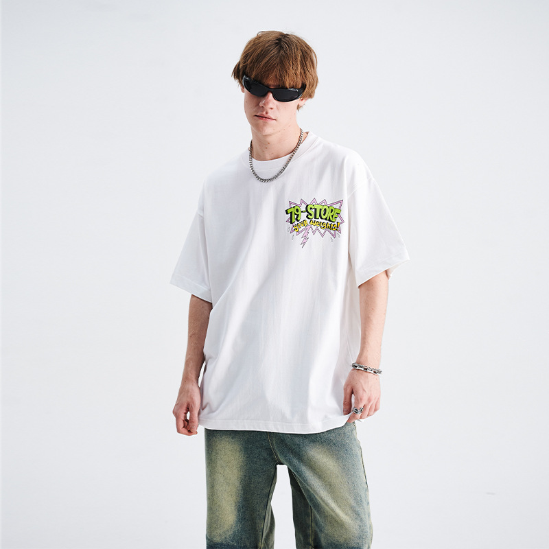 Trendy pure cotton cartoon mouse print T-shirt 85